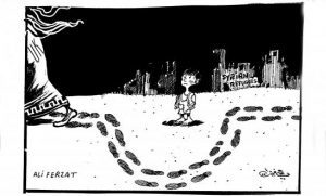 Ali Farzat UK Cartoon on Syrian Refugee Crisis Response