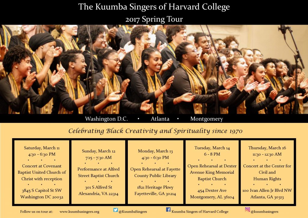 Kuumba Singers of Harvard College Performance National Center for