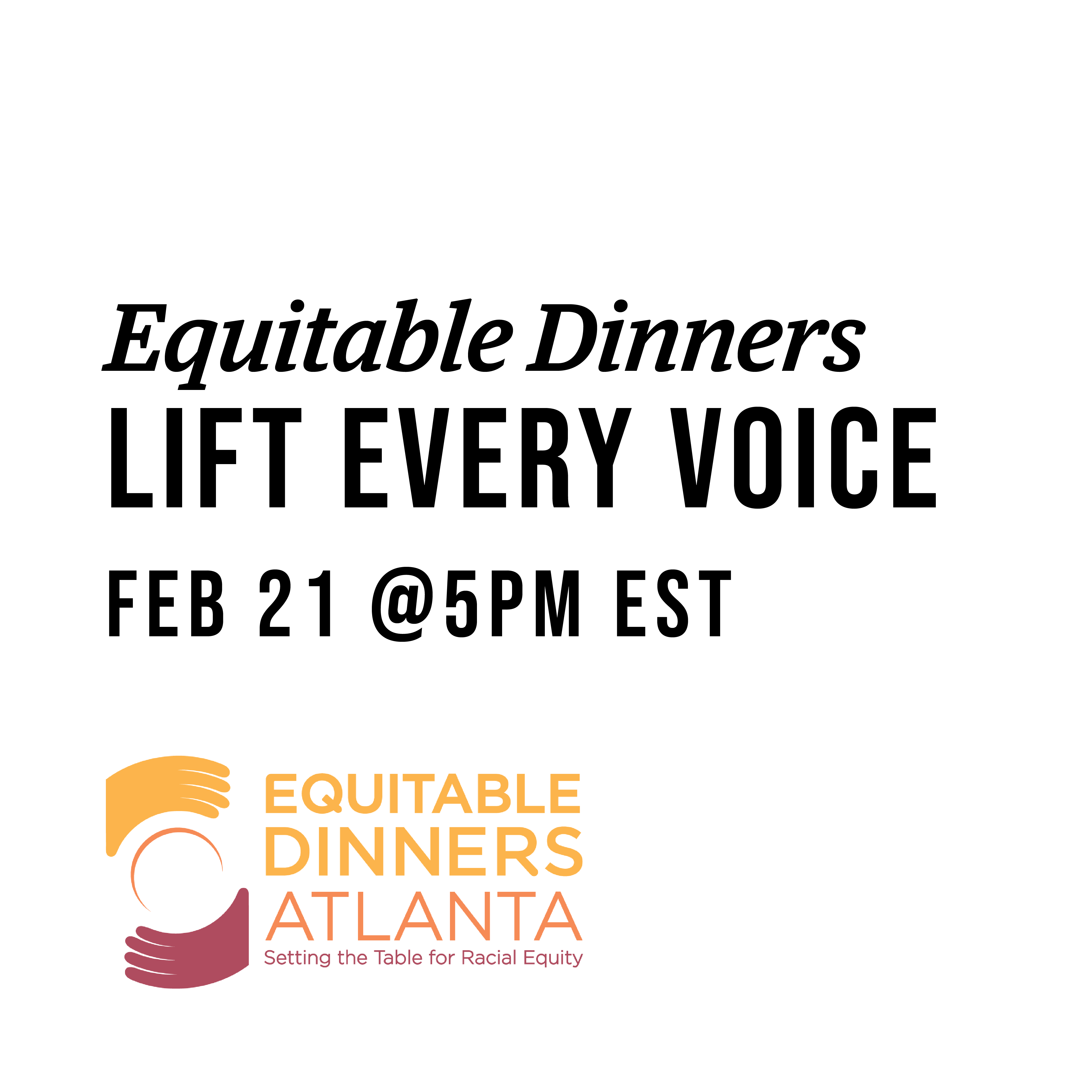 Equitable Dinners Graphic