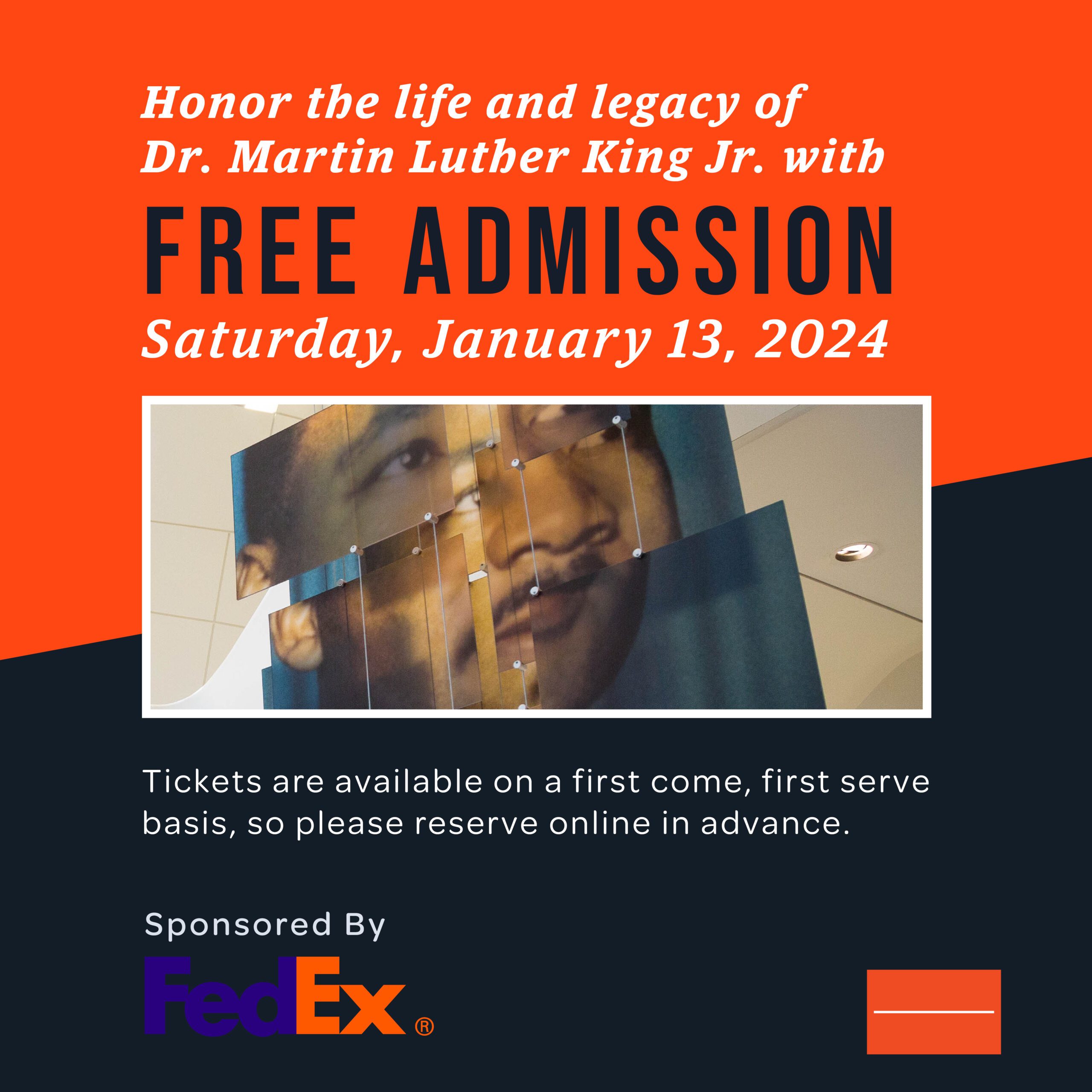 FedEx Free Admission Day Jan. 13, 2024