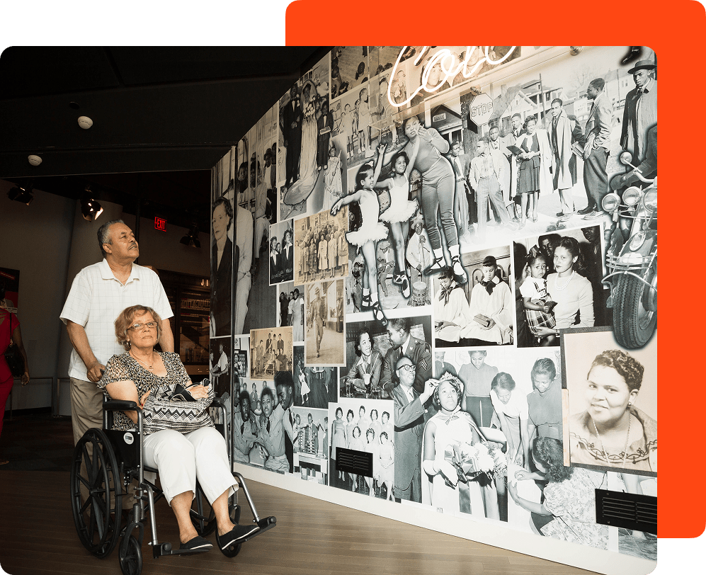 Visitors experiencing The National Center for Civil and Human Rights