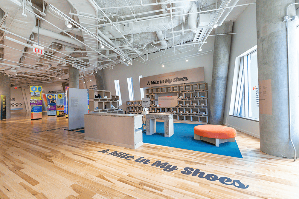 A Mile in My Shoes exhibit at NCCHR