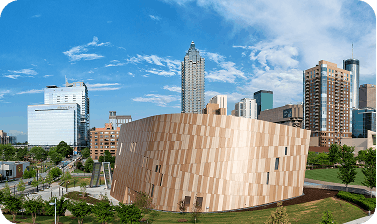 NCCHR and Atlanta skyline