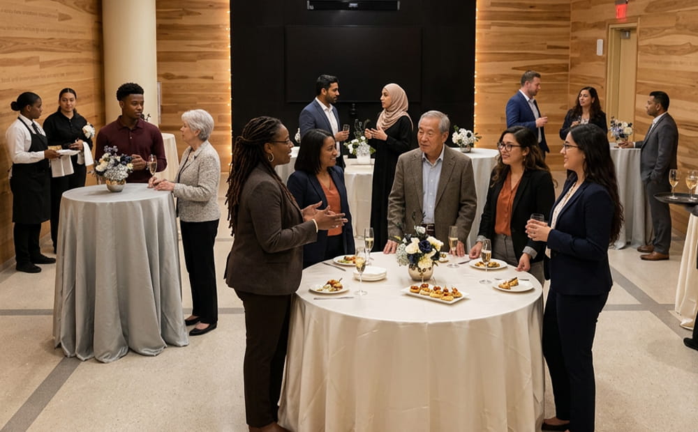 Atlanta Boardroom cocktail reception