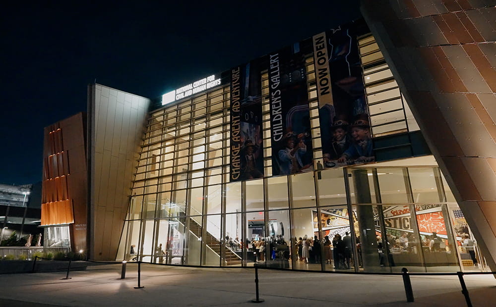 The Center at night