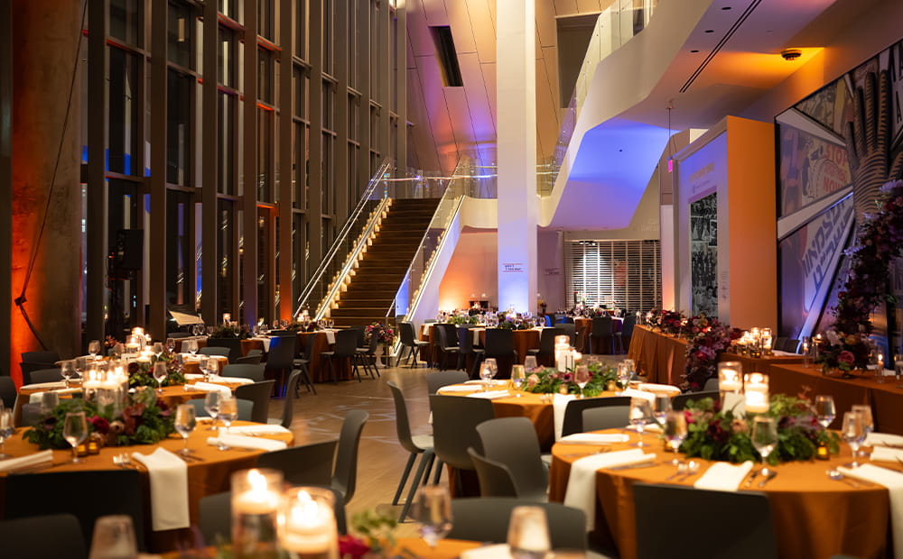 Seated dinner in the Main Lobby