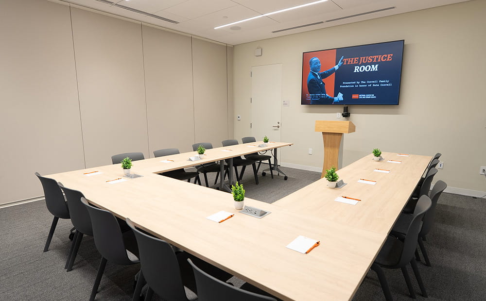 The Justice Classroom in the Shirley Clarke Franklin Pavilion